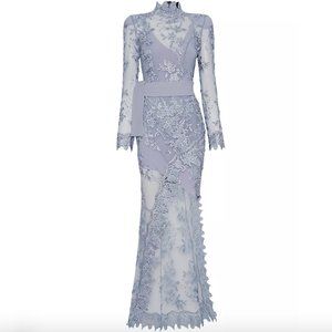 ZHIVAGO SIGNATURE FLORAL LACE POISON GOWN